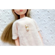 진주 단추 5mm 골드 실버 예쁜 미니 파올레나 육일돌 소량 인형옷 부자재, 1set