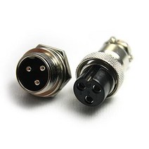 항공잭 16MM 너트타입 N-16-3 플러그 국내생산 원형커넥터 써큘러커넥터, 01_케이블