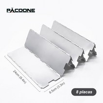 강염 버너 캠핑 고화력 pacoone foldable 가스 스토브 wind shield, 큰 사이즈