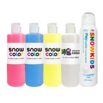 스노우키즈 스노우 물감 250A + 괴물 물감 250 + 플레이버블 250ml, 4색