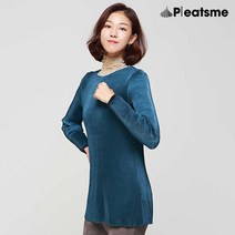 플리츠미 여성용 치오 라운드 티셔츠