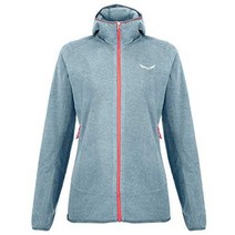 Salewa 여성 NUVOLO PL W JKT Fleece Jacket Midlayer Blue Fog Melange 40/34