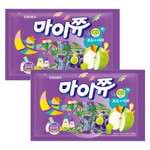 마이쮸 츄잉캔디 포도 사과, 720g, 2개