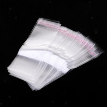 8x15+4cm 200매 투명 접착식 다용도 비닐 봉투 봉지 포장 택배 배송 OPP 폴리백 쥬얼리 악세사리 속봉투 포장비닐 포장봉투 OPP접착봉투 비닐봉투 접착봉투 이트란스피아