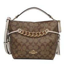 Coach 코치 가방 숄더백 시그니처 앤디 투웨이 크로스바디 이 CE554 IMV1X 카키 x 아이보리 여성 433897