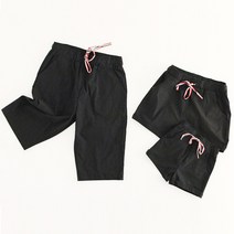 여름 뉴 오델 코튼 라운드 넥 가족 커플티 티셔츠 바지 세트