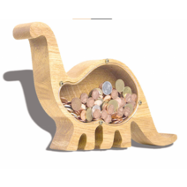 북유럽 우드 공룡 저금통 인테리어 소품 아이방 장식품 오브제, 사랑
