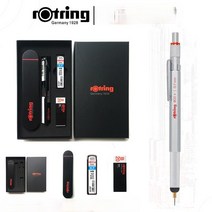 비싼샤프 고급샤프 Rotring-800 + PDA 기계식 전문 활동 연필 세트 정전용량 펜 스타일러스 0.5/ 0.7mm 개, 03 0.7mm silver set