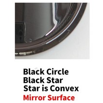 휠캡 휠커버 3D 미러 그릴 배지 전면 W204 엠블럼 W205 W212 W213 W176 W246 W177 A B C E G 클래스 ML CLA GLA GLC GLE C117 D, 118.Star Convex Black - ML-W16