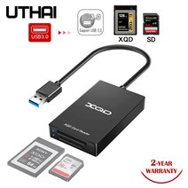 카드리더기 usb sd card UTHAI Q02 Rocketek 다기능 타입-c To XQD 카드 리더기 USB 3.0 M/, 01 Q02-USB3.0