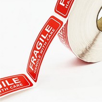 파손주의 스티커 1000매 택배 우편 깨짐주의 롤 외국 포장 라벨 취급