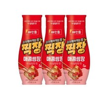 CJ 장 해찬들 고기찍어먹는장 찍장 매콤쌈장 쌈밥 고기쌈장 300g 3개 1세트, 4세트