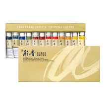 알파 채향 동양화물감 15ml 12색, 1