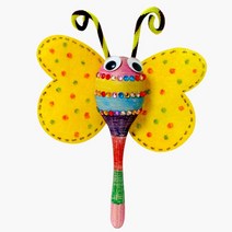 (만들기용품)마라카스-나비 5개 묶음