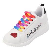 까스텔바작 여성 컬러 포인트 키높이 스파이크리스 골프화_BGBMGS703WH