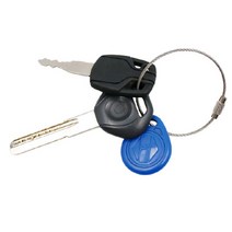 스틸 와이어 체인 태그 열쇠 키링, C