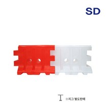 신도 도로 공사 현장 추돌 방지 충격 흡수 방호벽 중형 높이900, 백색, 색상:백색