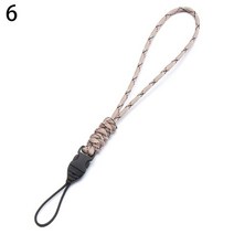 등산로프 자일 클라이밍 등반 야외 우산 카메라 분실 방지 끈 키 체인 전술 생존 12, 스타일 6