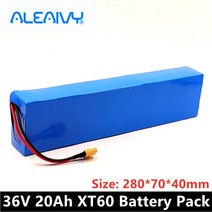 전기자전거배터리 36V 10S3P 20Ah 충전식 배터리 18650 리튬 팩 250W-600W 스쿠터 전기 자전거 20A BMS XT60, [03] XT30-PLUG, 03 XT30-PLUG
