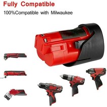 전동라쳇 M12 3 셀 리튬 이온 배터리 플라스틱 IP68 인클로저 박스 밀워키 12V 부품 도구, 한개옵션0