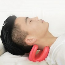 EVA패드 스트레칭 목견인기 목쿠션 (레드) 바른자세, 상세페이지 참조