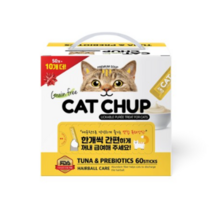 바이캣 캣찹 참치 앤 프리바이오틱스고양이 간식 생선 14g x 60p, 9세트, 참치+유산균 혼합맛