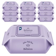 베베앙 센시티브 아기물티슈 엠보싱 캡형 80매 10팩, 베베앙 센시티브 아기물티슈 엠