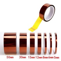 림테이프 자전거튜브 자전거 Kapton고온 절연 테이프 PCB 보호, [03] 6mm, [01] 33 메터