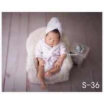 Roadfisher 빈티지 신생아 사진 소품 아기 어린이 유아 미니 침대 소파 의자 배경 스튜디오 촬영을위한, 14 S36