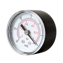 매니폴드 게이지 압력 게이지 매니폴드 압력계 공기 연료 오일 또는 물용 진공 40mm 030hg amp 0-1 바 18quot bspt 백 b85c