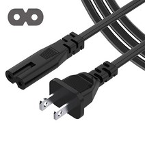 AC 전원 케이블 2 프롱 코드 소니 아수스 에이서 도시바 노트북 충전기 삼성 LG TCL LED LCD TV 모니터 미니 냉장고 PS3 PS4 PS5 슬림 플레이스테이션 스피커