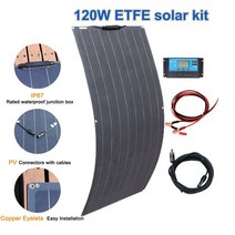 아파트 태양광 설치 가정용 발전 미니 2x120w etfe 태양 전지 패널 유연한 셀, etfe 120w 키트