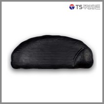 [돌산멜라민] 퓨전토기 반타원2절 접시 - 넓은접시 (업소용그릇 멜라민그릇 예쁜그릇 식당접시 멜라민볼 멜라민찬기), 블랙