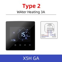AllbeAI Tuya WiFi 온도 조절기 Google AssistantAlexa용 전기 바닥물 난방물 가스 보일러 온도 컨트롤러, 와이파이 온수, 협력사