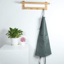 인올 영국수입 카페 바리스타 업소용 앞치마 작업용 그린 UAL-012_사은품 행주, 인올 수입 카페앞치마/딥그린_UAL-012