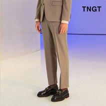 TNGT 베이지 슬림핏 울라이크 트윌 셋업팬츠