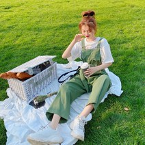 카고 팬츠 맥시 점프수트 청멜빵바지 커플룩 고미란 박민영 정려원 임보라 소유진 강한나
