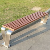 공원야외벤치 관광지 테이블 카페 정원 의자, 스몰 브이 1.8m