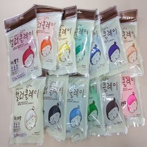 컬러클레이 봉지 지퍼 폼 50g 아이클레이 만들기재료, 형광분홍