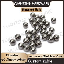 짐볼 50Pcs 직경 0.5mm ~ 4mm SUS304 스테인레스 스틸 공 사냥 Slingshot 정밀 철강, 06 1.8mm (50Pcs)