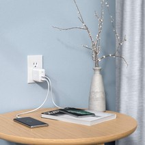 델브 USB-C PD 충전 3.0 & 퀵차지 듀얼 초고속 충전기 2포트 36W