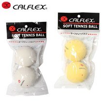CALFLEX 소프트 테니스공 연습구 2구 밸브식 CLB-401, -, ＷＨ