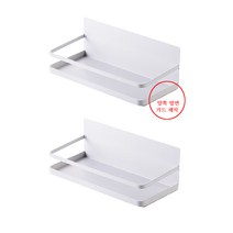 냉장고 마그네틱 자석 1단 선반 2개, 블랙