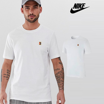 나이키 테니스 코트 헤리티지 스몰 로고 반팔티 화이트 남성
