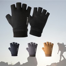 스포츠 등산 러닝 자전거 사이클 반장갑, 블랙