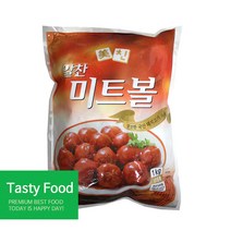 냉동산과들 알찬미트볼1kg/반찬/산과들/알찬미트볼/식자재/식품, 1