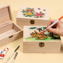 민화 고급 나무 보석함 만들기, 민화 고급 보석함(중) - 까치호랑이