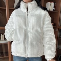 여자 패딩 점퍼 숏패딩 코듀로이 골덴 아우터 집업 하이넥 BP47