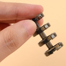 4구 투명 컬러 제본링 1P 스프링제본 루즈링 링제본 제본하는법 코일링 제본기 제본집 바인더링 플라스틱링, 보라