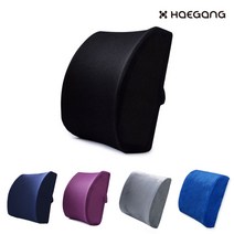 메모리폼 등받이 등쿠션 의자 허리받침 허리쿠션 사무실 차량용, 극세사 메모리폼 등쿠션_브라운